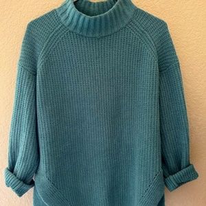 Turquoise oversized sweater